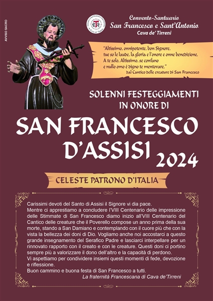 Festeggiamenti San Francesco 2024